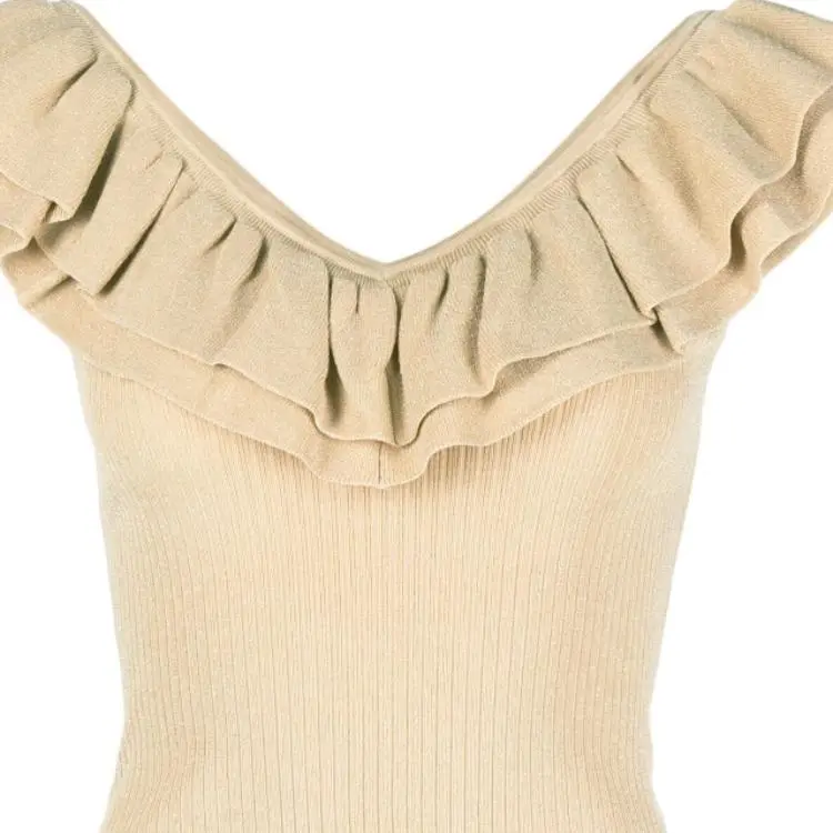 Zimmermann Ruffled Sleeveless Knit Top-1