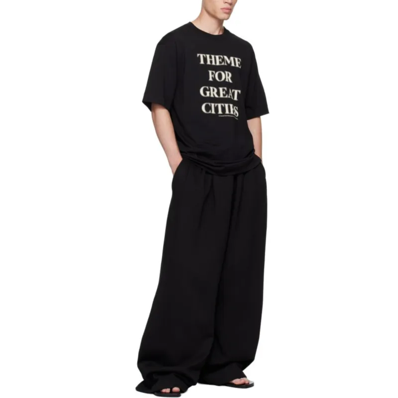 DRIES VAN NOTEN Slogan Printed Crewneck T Shirt-5