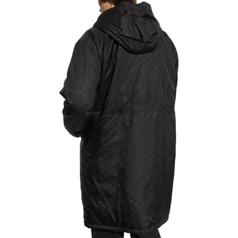 GUCCI Zip Up Hooded Coat-4