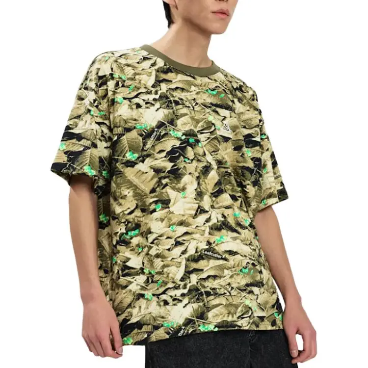 Nike T Shirts Men Olive-2