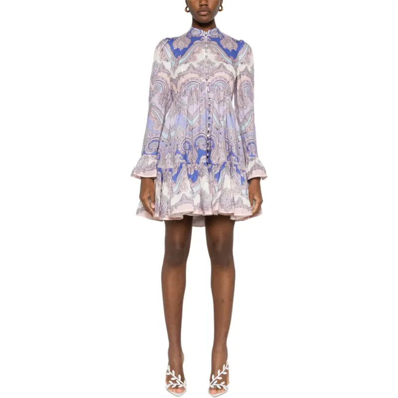 Zimmermann Maxine Long Sleeved Mini Dress-1