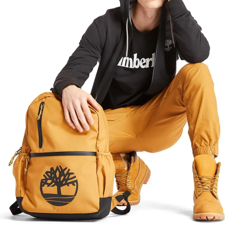 Timberland Recycled Polyester Outdoor Hiking Bag Backpack Large Size Men's Wheat-4