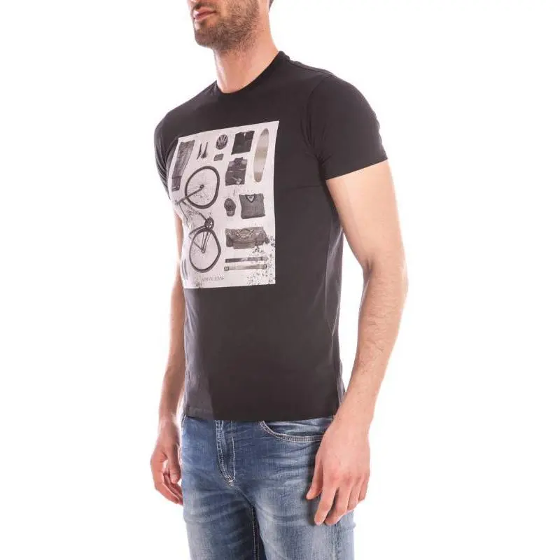 ARMANI JEANS T Shirt Men's Black-2