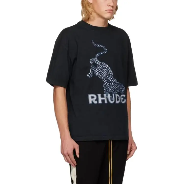 RHUDE T Shirts Men Black-2