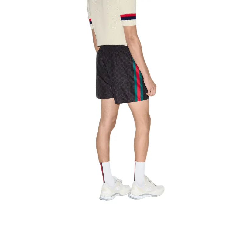 GUCCI Gg Jacquard Nylon Swim Shorts-4