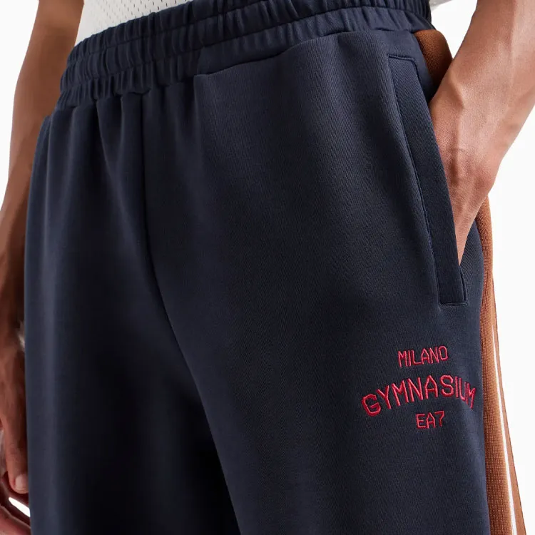 EMPORIO ARMANI Stretch cotton Track Pants-4