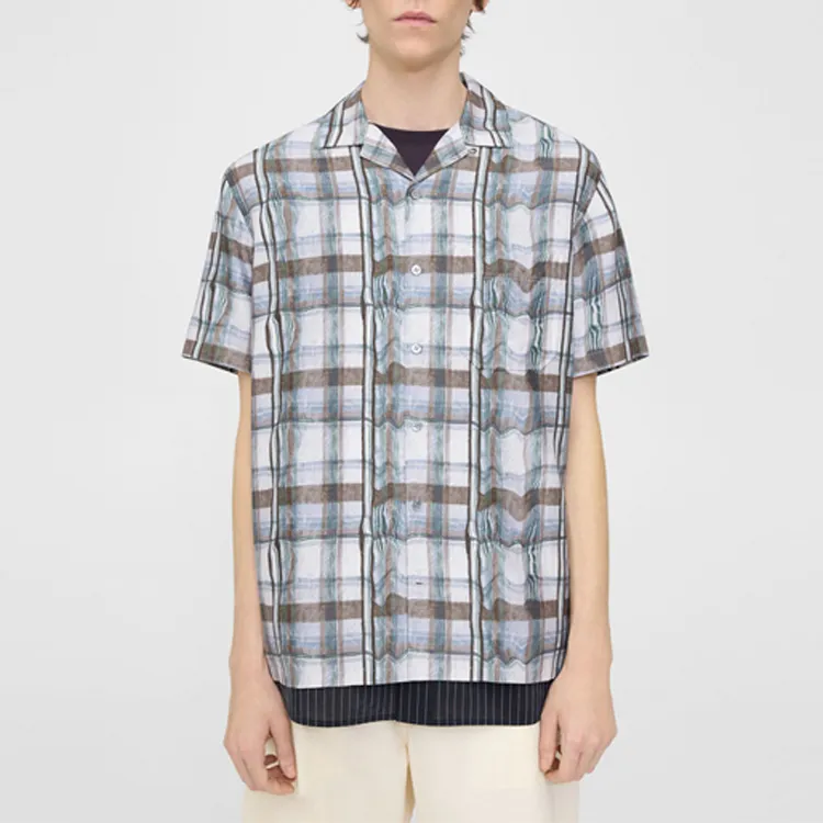 THEORY X Lucas Ossendrijver Shirts Men French Mixed Blue-2