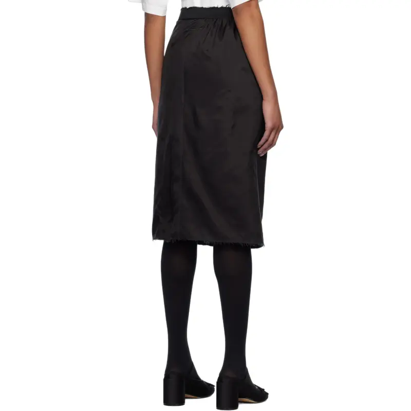 MM6 Maison Margiela Casual Long Skirt Women's Black-1