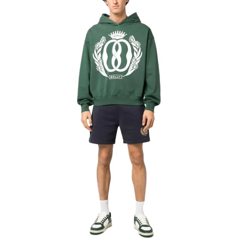 BALLY Sweatshirts Men Green-2