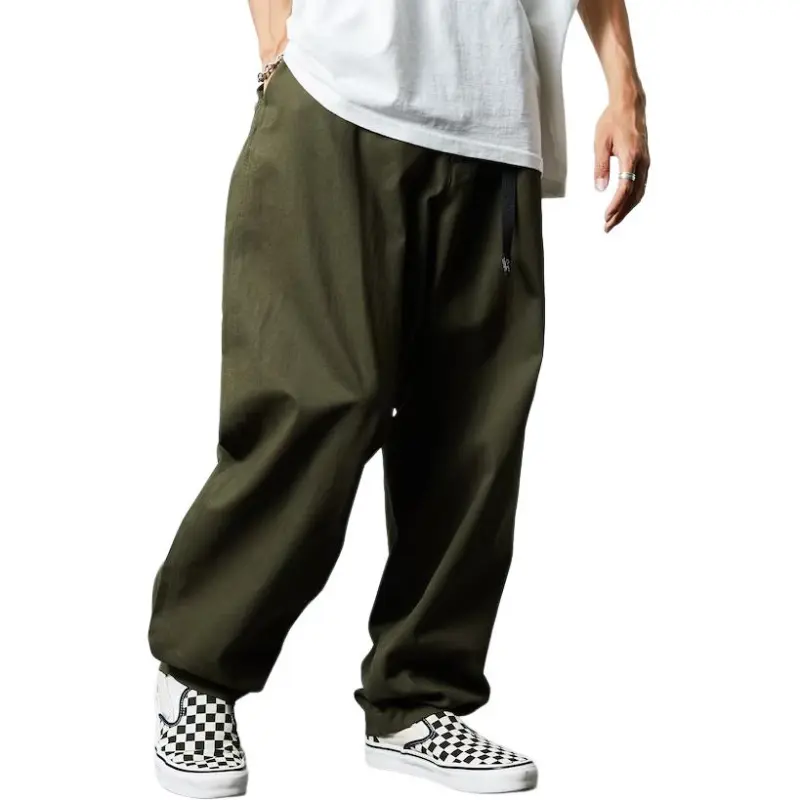 FREAK'S STORE Casual Pants Men's Olive Green-1