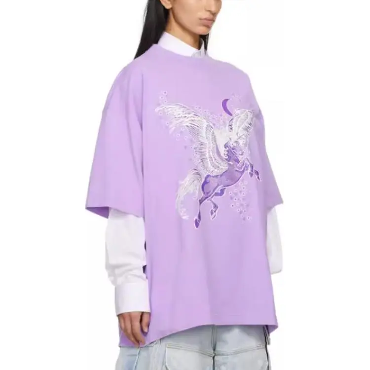 Vetements T Shirt Unisex Purple-2