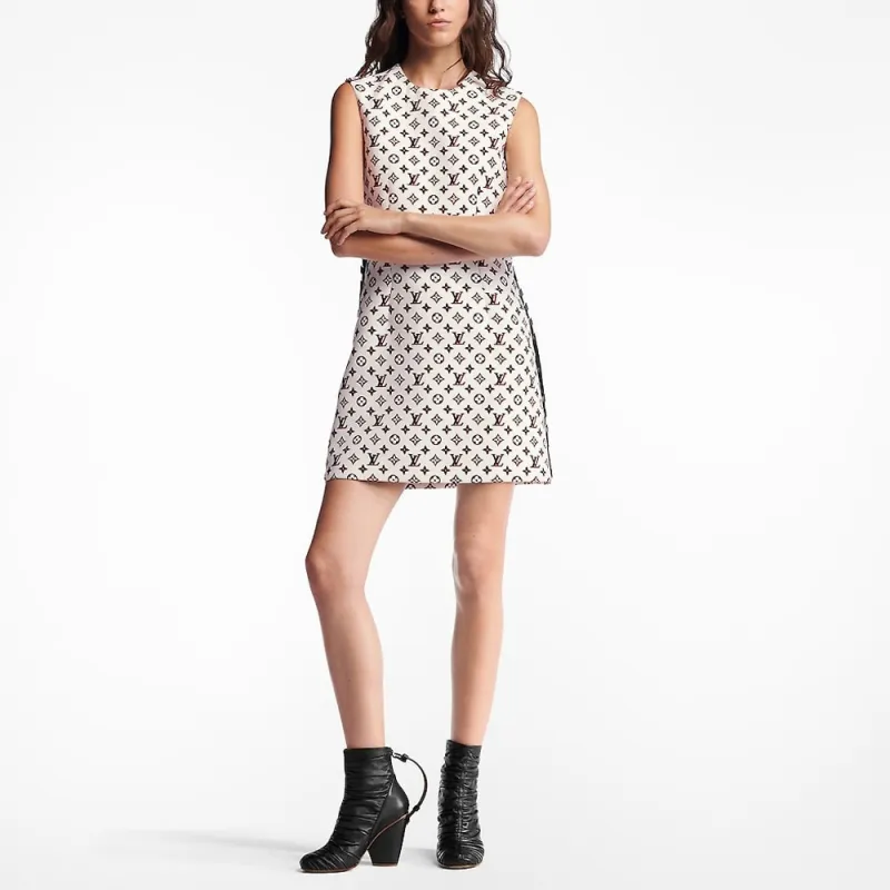 LOUIS VUITTON Sleeveless Dress Women's Pink-3