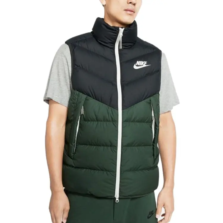 Nike Down Jackets Men Black Green Multicolor-1