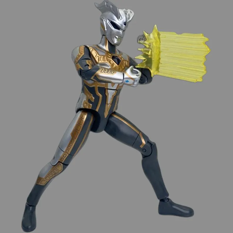 BANDAI Glow in The Dark Ultra Posable Collection Bandai Hero Toy Ultraman Zero Sparkling Shape Action Figures-2