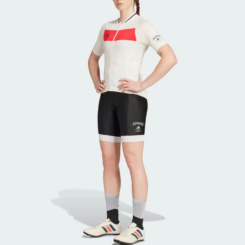 Adidas Heritage TEMPO LEGACY JERSEY Cycling Clothing Women's Pink White/Pure Gemstone Red-1