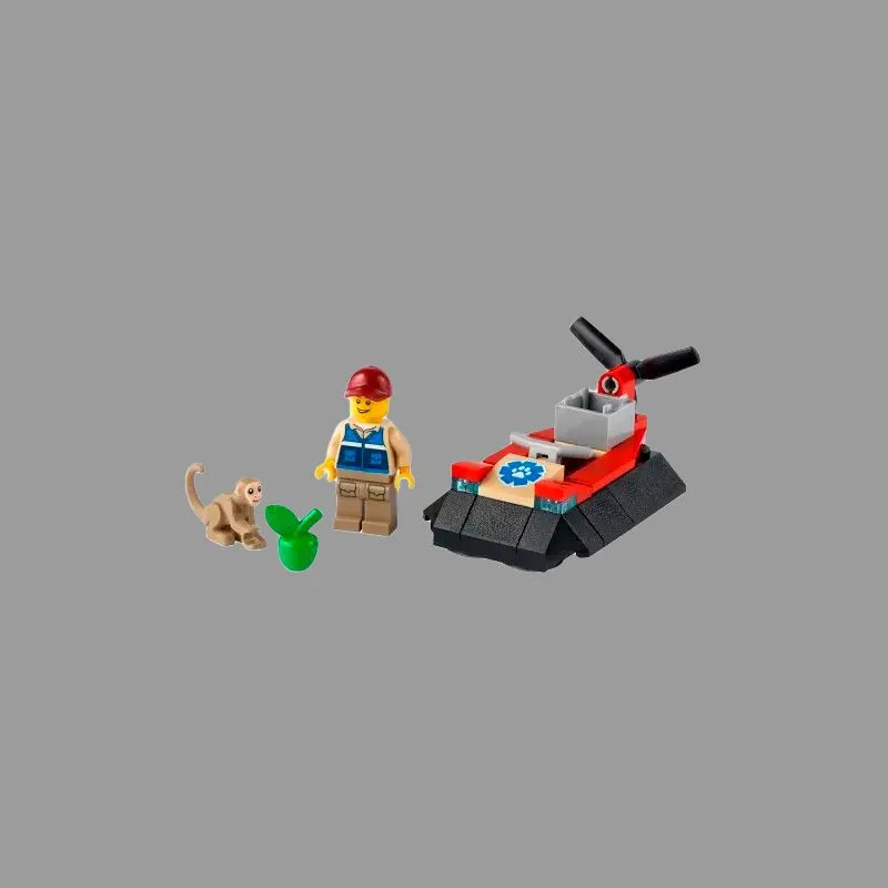 LEGO Wild Animal Rescue Air Cushion Boat Building Blocks 0 300pcs 30570-2