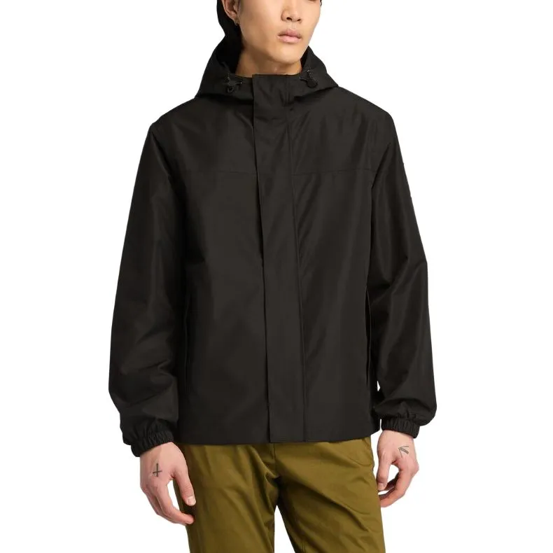 Timberland Water Resistant Windproof Wear Resistant Windbreaker Jacket Men's Black-2