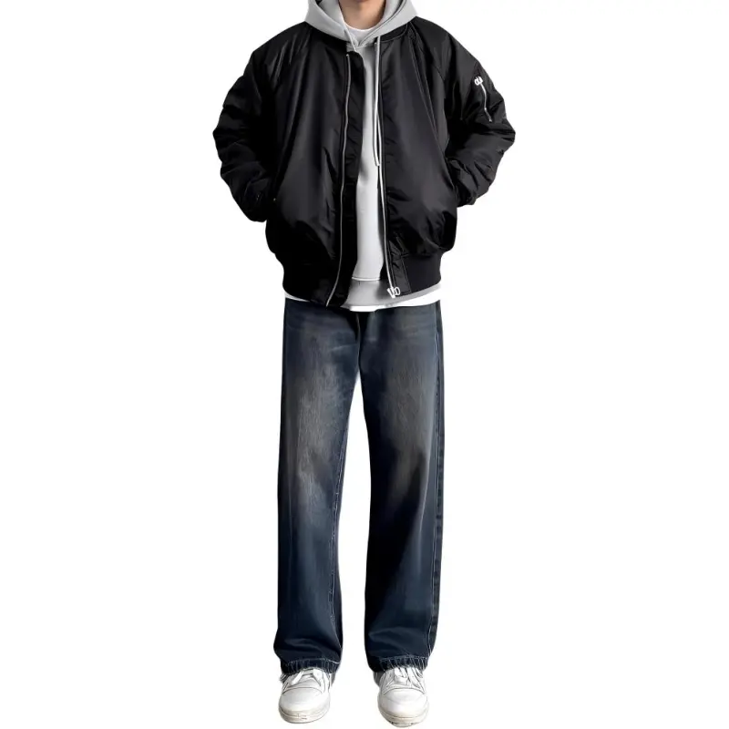 DUATOGE Jeans Men's Vintage Blue-1