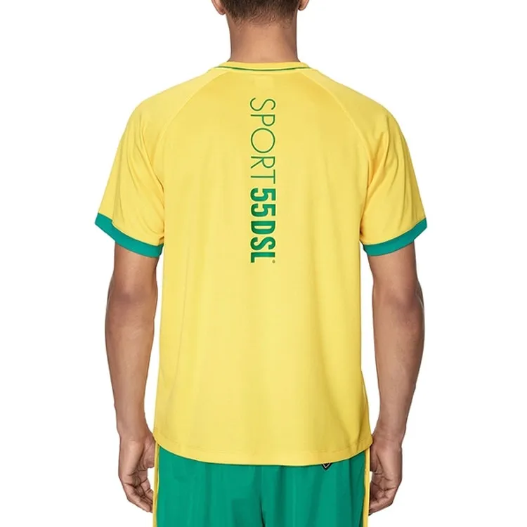 DIESEL T-Shirts Men Yellow-2