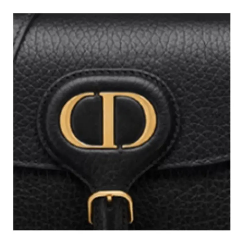 DIOR Bobby Grained Calfskin Crossbody Bag Shoulder Bag Women's Black-4