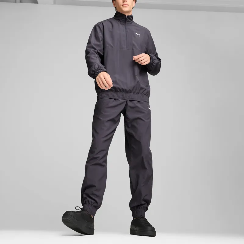 PUMA Woven Half-Zip Tracksuit Casual Sportswear Men's Galaxy Gray-2