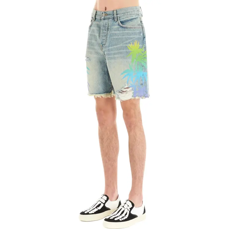 AMIRI Denim Shorts Men Blue-2