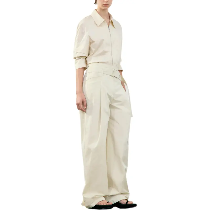 LOW CLASSIC Belted Wide leg Trousers-4