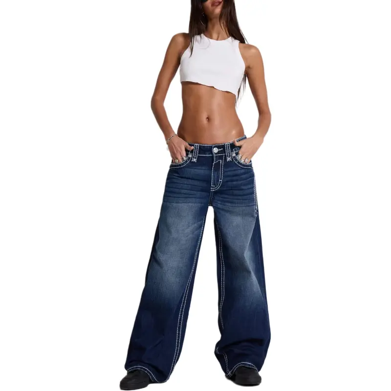 Jaded London x Rock Reviva River Colossus Jeans Jeans Men's Medium Blue-2