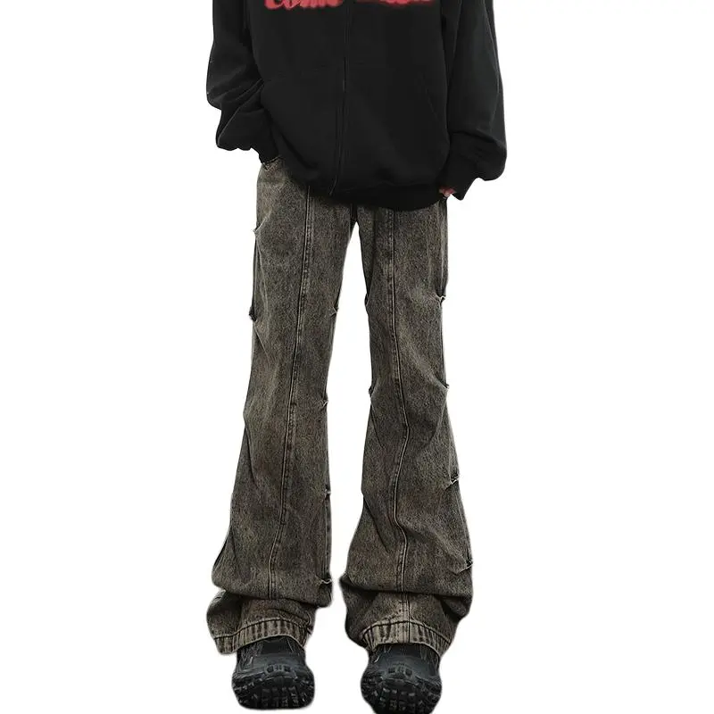 MGXEK Jeans Unisex Black Gray-1