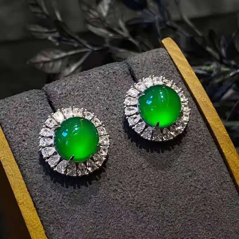Grace Chalcedony Stud Earrings Women's-1