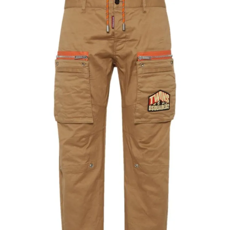 DSQUARED 2 Logo Patch Cargo Jeans-2