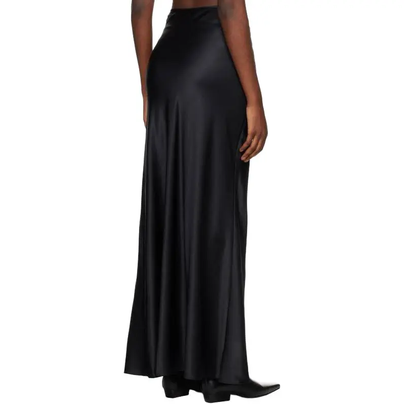 Staud Casual Long Skirt Women's Black-1