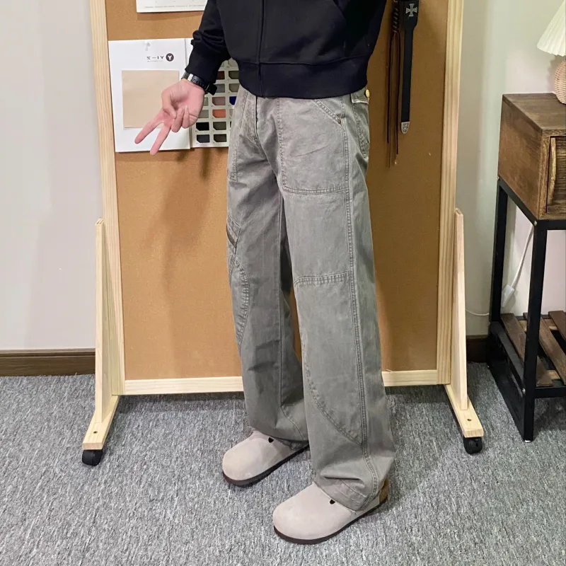 HLPT Cargo Pants Unisex Gray-4
