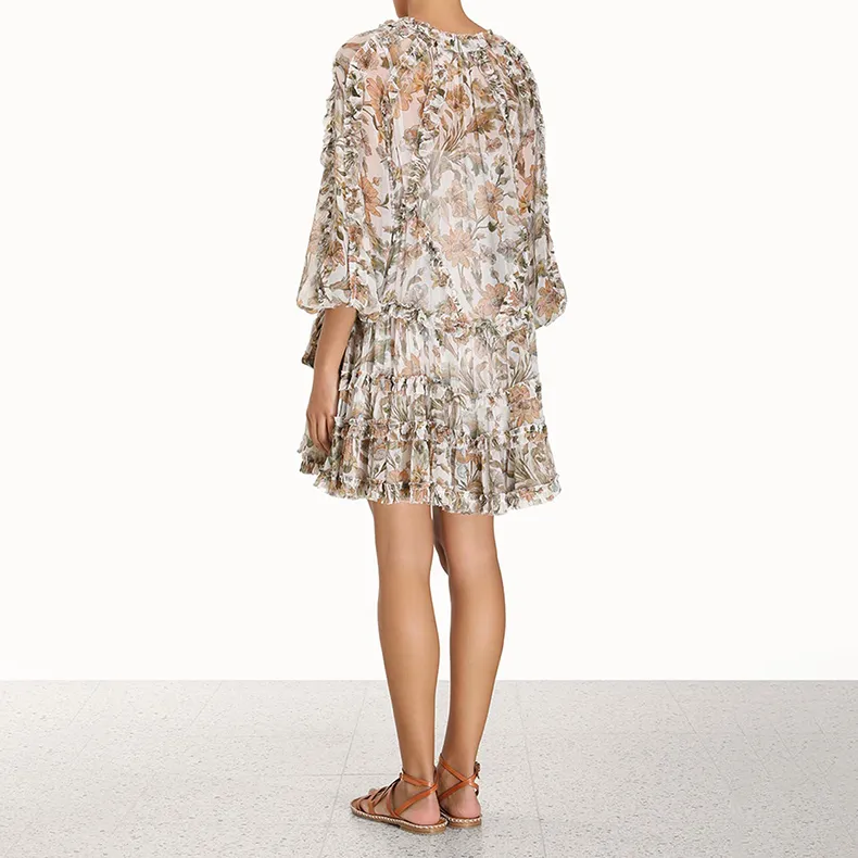 Zimmermann Long-Sleeved Dresses Women's Ivory White-2