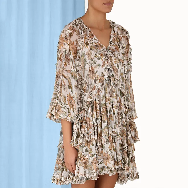 Zimmermann Long-Sleeved Dresses Women's Ivory White-4
