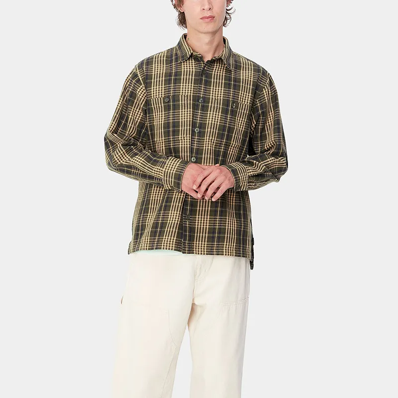 Carhartt WIP FW24 L/S Mandlik Shirt Shirt Men's Yellow-3