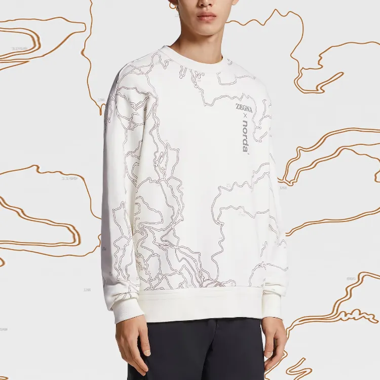 Ermenegildo Zegna X Norda Graphic Printed Crewneck Sweatshirt-1