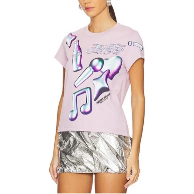 PRIVATE POLICY T Shirt Women's Purple-2