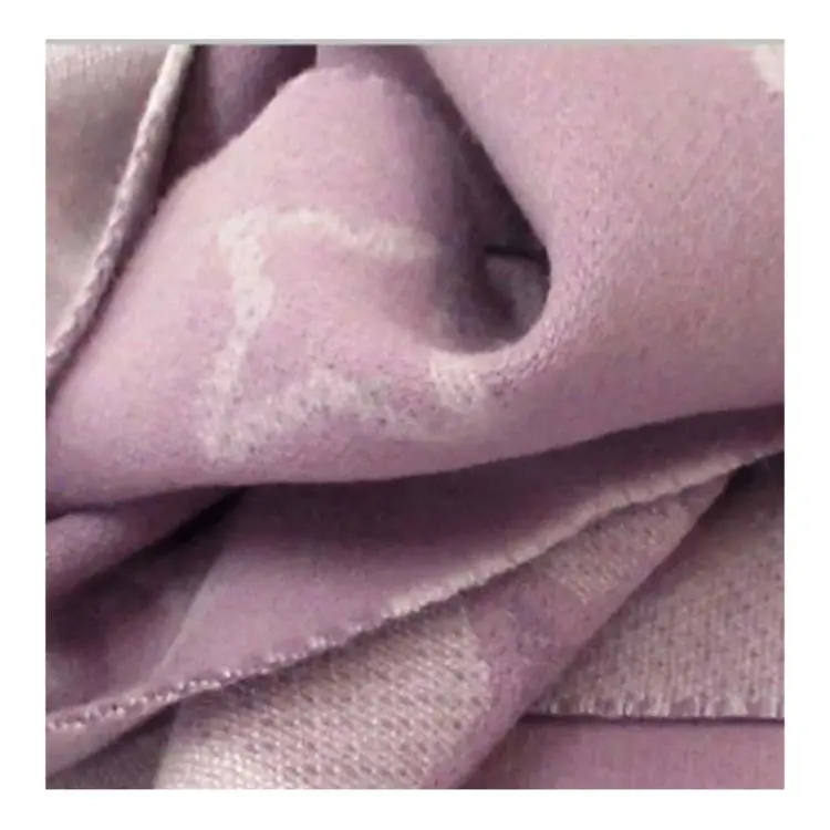 COACH Wool Knit Scarves Unisex Purple-2