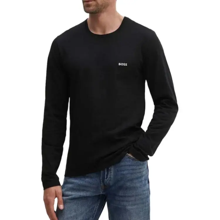 HUGO BOSS T Shirts Men 3 Pack Black+Marine+Dark Blue-3