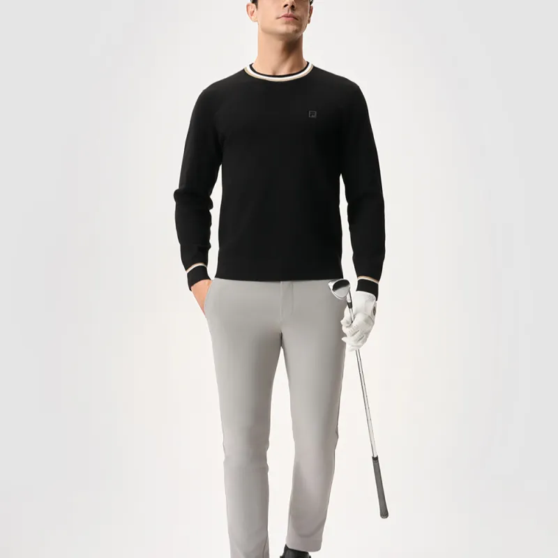 FILA Golf Series SS25 Sweater Men's Pitch Black-4