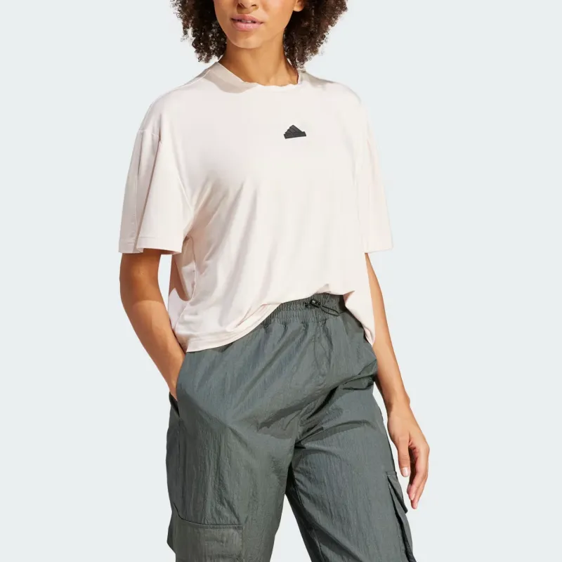 Adidas CITY ESCAPE FW24 T Shirt Women's Ecru-2