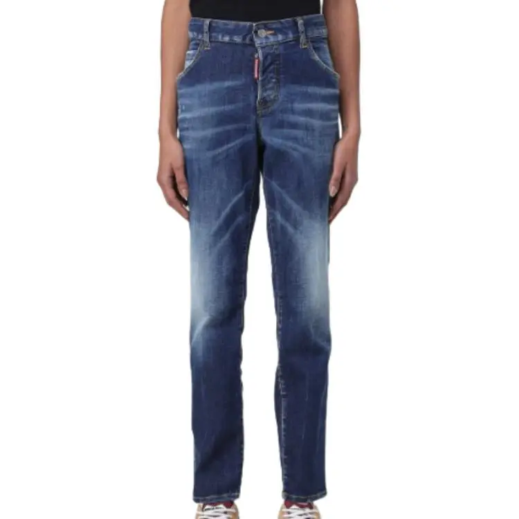 DSQUARED 2 Skater Logo Patch Denim Jeans-3