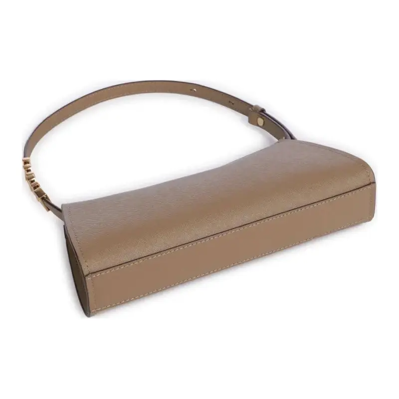 DKNY Cow Leather One Shoulder Handbags Women's Light Brown-2