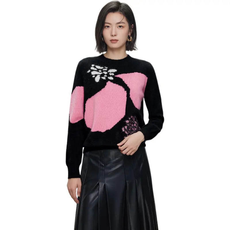 Yu Qianwen Sweater Women's Black-3
