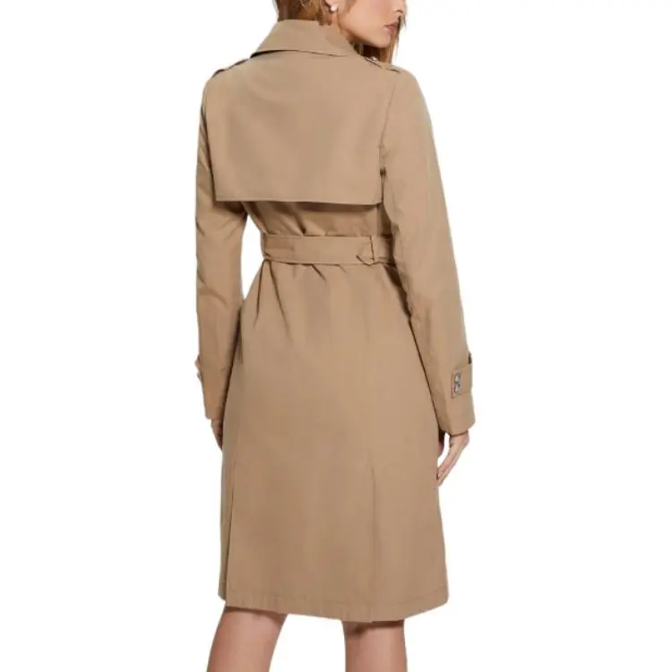 GUESS Trench Coat Women's Brown-4