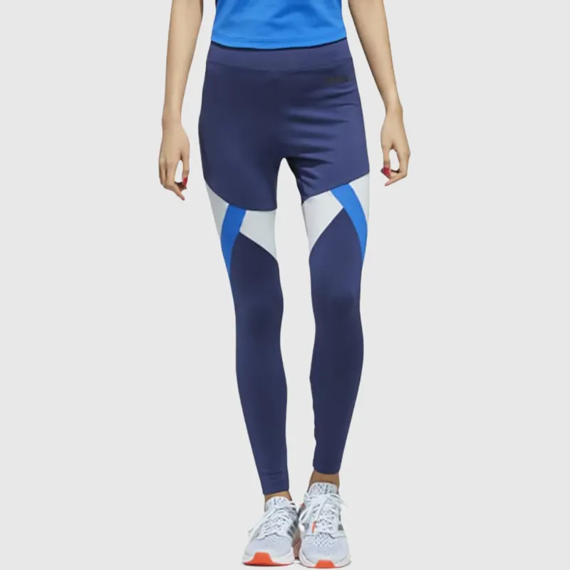 Adidas Colorblock Leggings Women's Blue-2