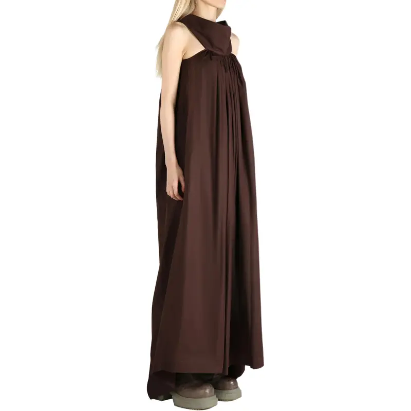 RICK OWENS Abito Chalice Gown Mahogany-3