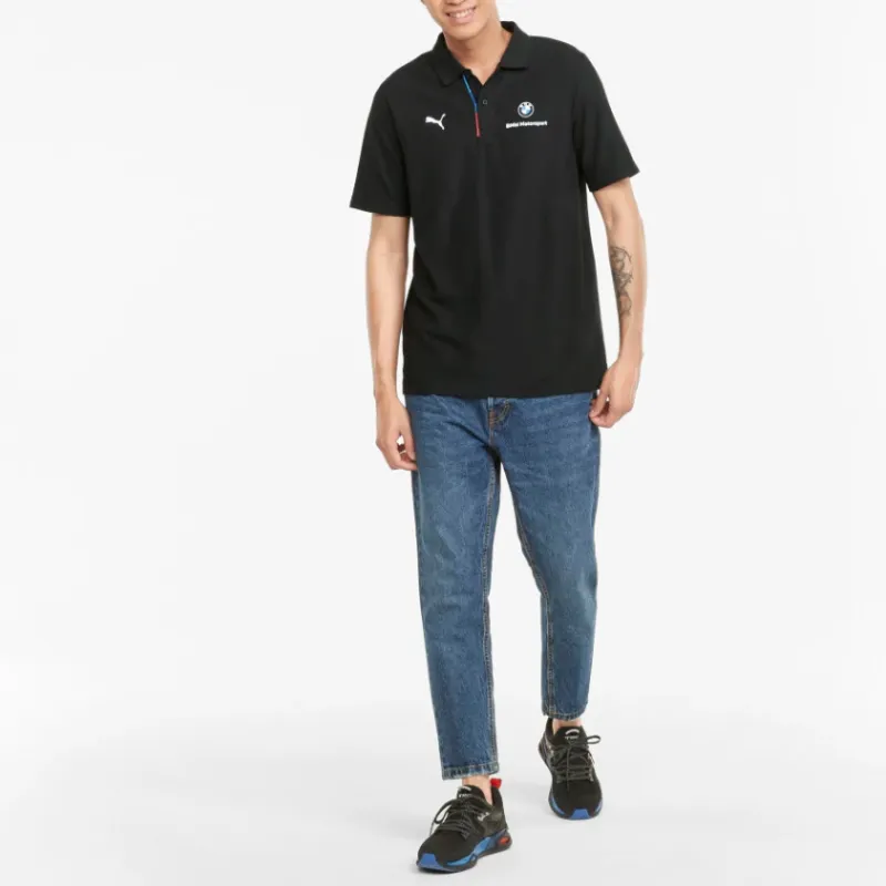 PUMA x BMW BMW M Motorsport Collaboration Motorsport Polo Polo Shirt Men's Black-3