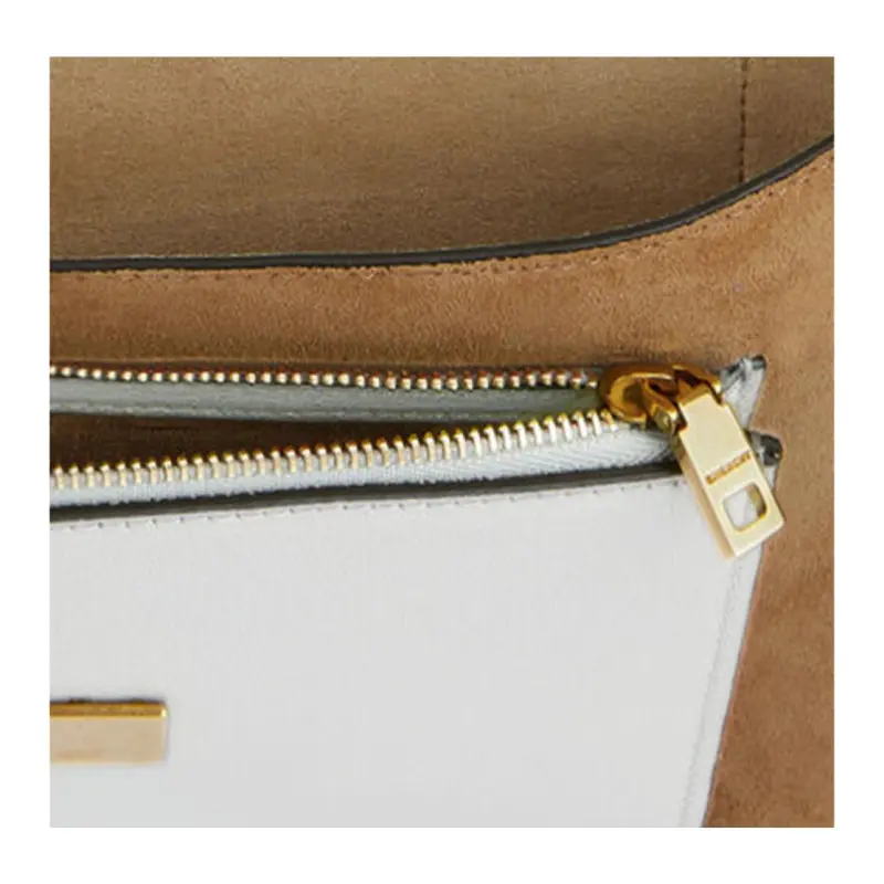 GIVENCHY GV3 Series Cow Leather Shoulder Bag, Crossbody Bag Medium Size Women's White & Camel-10